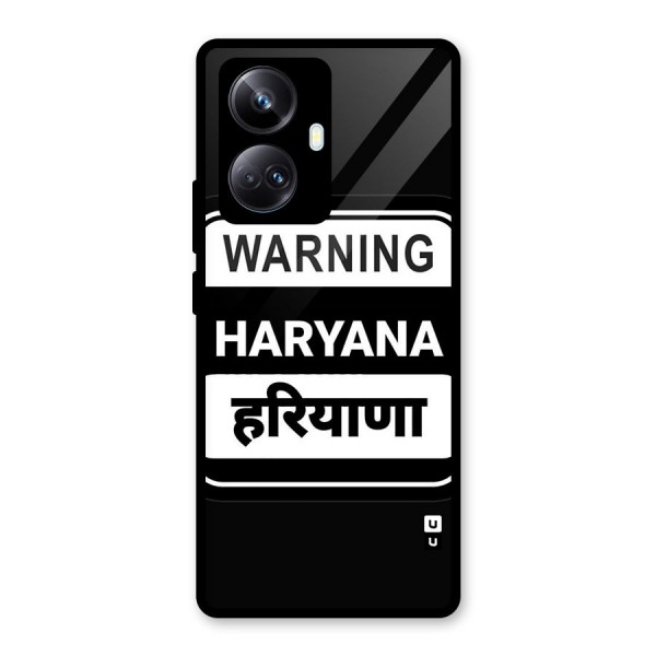 Warning Haryana Glass Back Case for Realme 10 Pro Plus