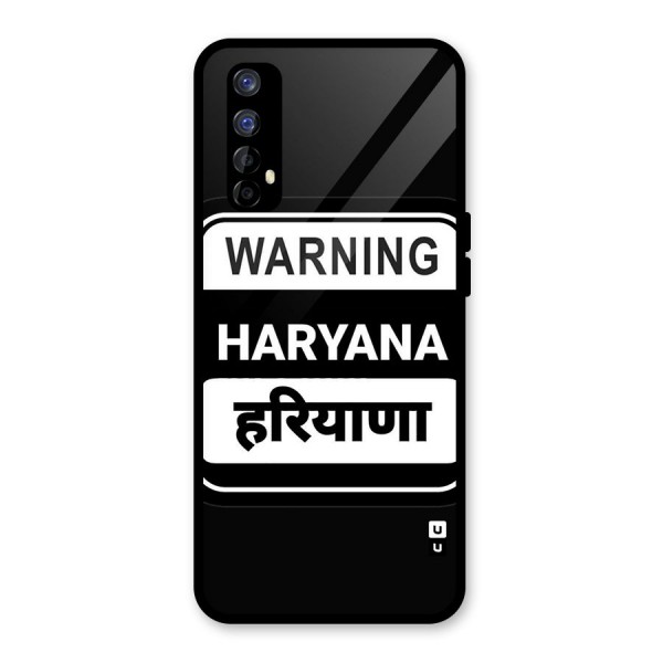 Warning Haryana Glass Back Case for Realme 7