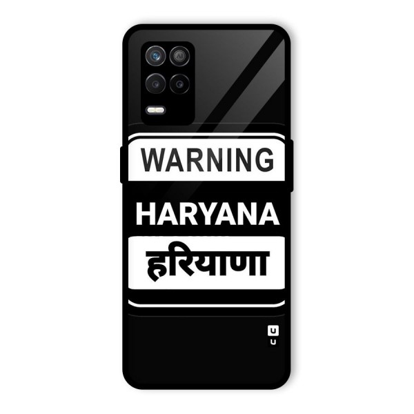 Warning Haryana Glass Back Case for Realme 8s 5G