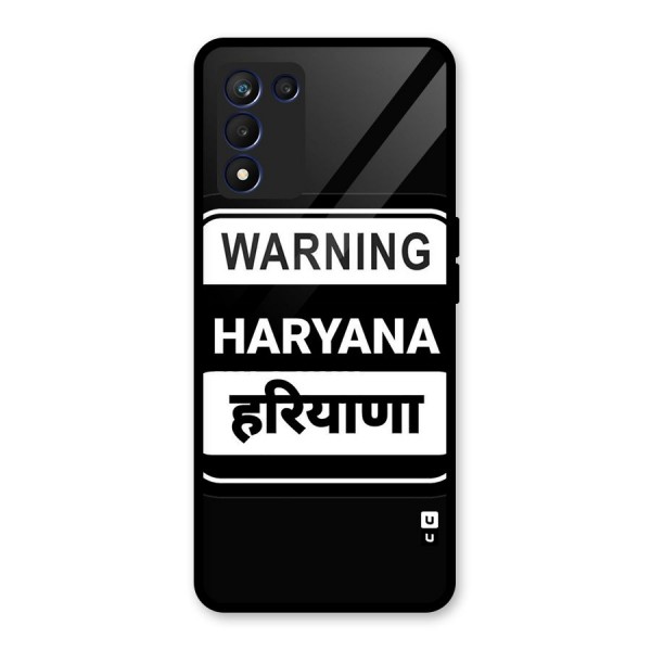 Warning Haryana Glass Back Case for Realme 9 5G Speed