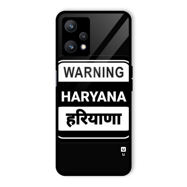 Warning Haryana Glass Back Case for Realme 9 Pro 5G