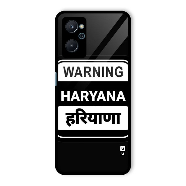 Warning Haryana Glass Back Case for Realme 9i