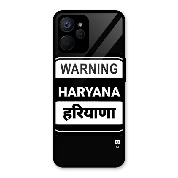 Warning Haryana Glass Back Case for Realme 9i 5G