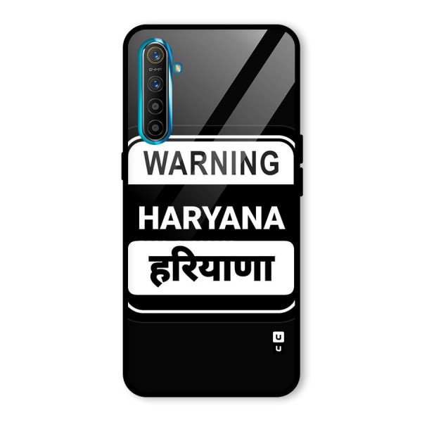 Warning Haryana Glass Back Case for Realme X2