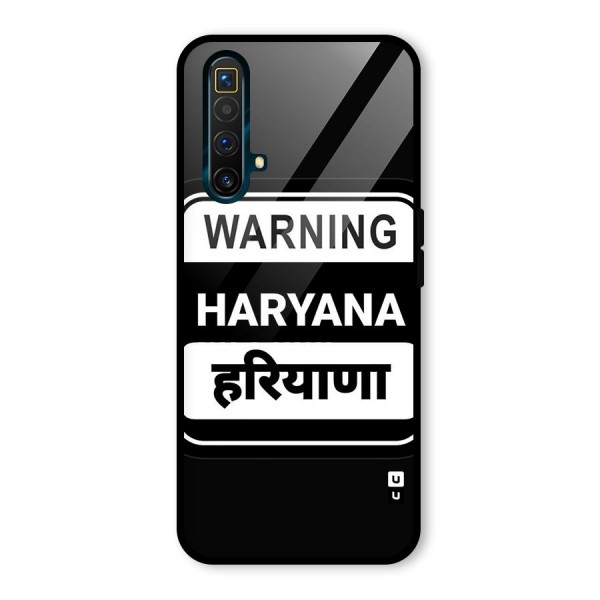 Warning Haryana Glass Back Case for Realme X3 SuperZoom