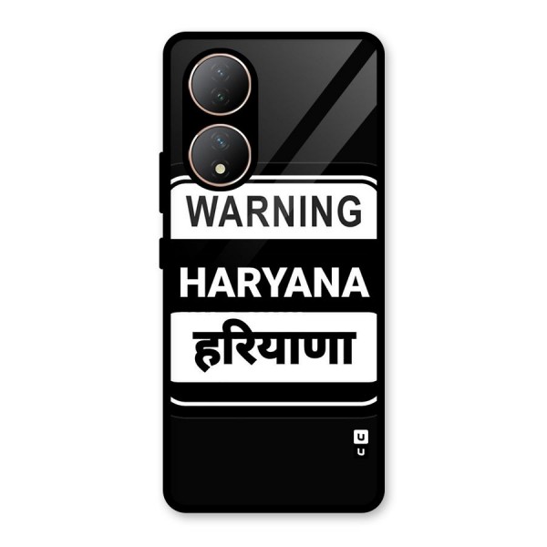 Warning Haryana Glass Back Case for Vivo Y100A