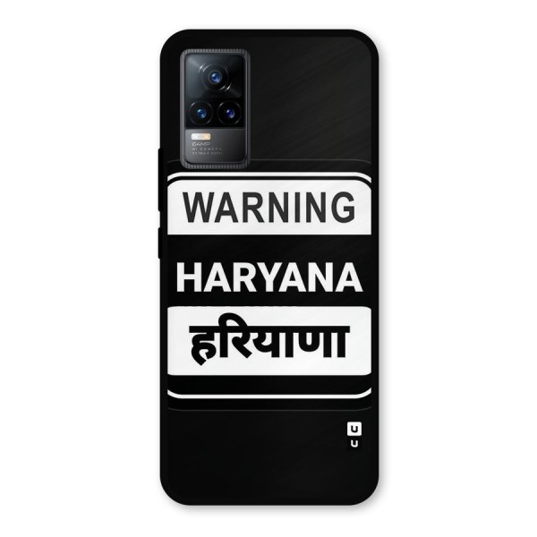 Warning Haryana Metal Back Case for Vivo Y73