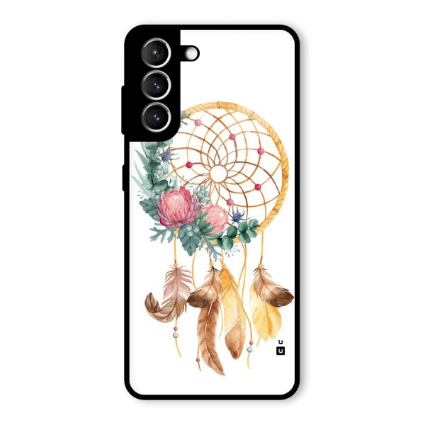 Watercolor Dreamcatcher Glass Back Case for Galaxy S21 5G