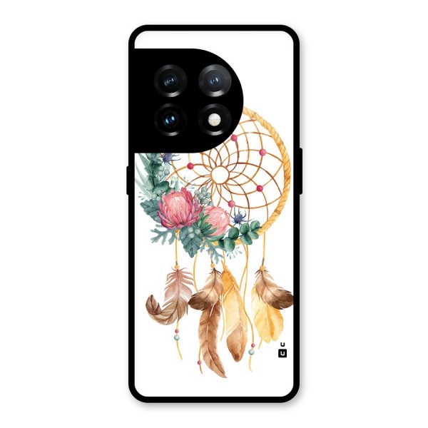 Watercolor Dreamcatcher Glass Back Case for OnePlus 11