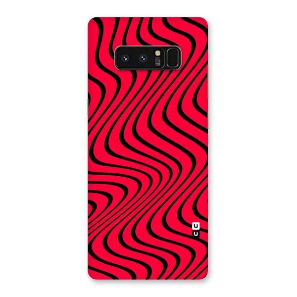 Waves Pattern Print Back Case for Galaxy Note 8