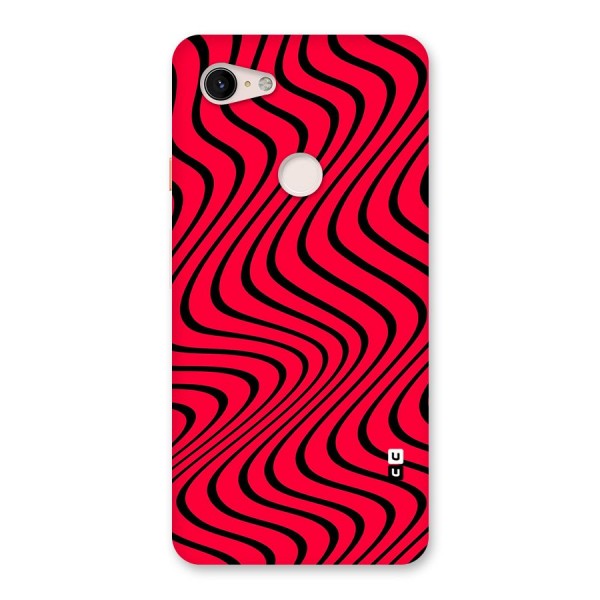 Waves Pattern Print Back Case for Google Pixel 3 XL