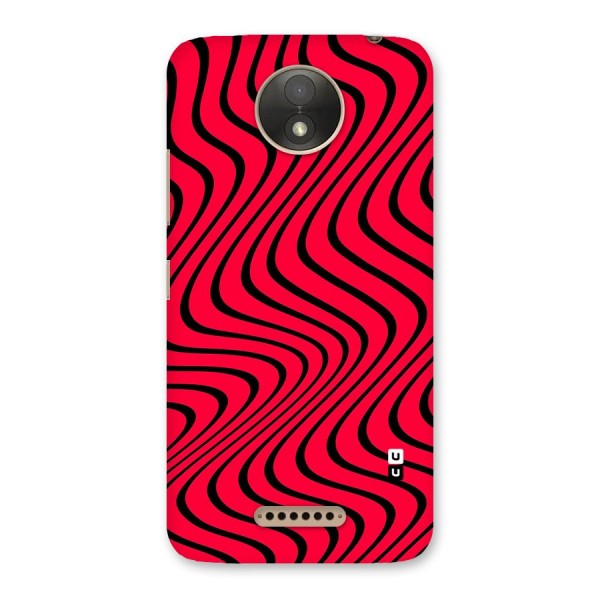 Waves Pattern Print Back Case for Moto C Plus