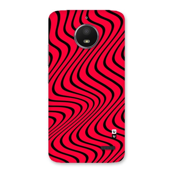 Waves Pattern Print Back Case for Moto E4