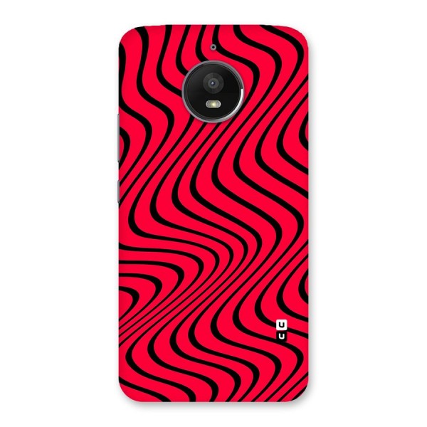 Waves Pattern Print Back Case for Moto E4 Plus