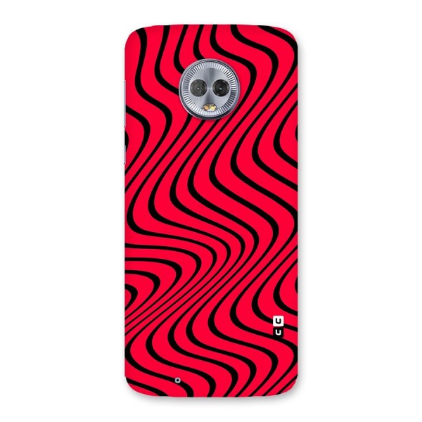 Waves Pattern Print Back Case for Moto G6