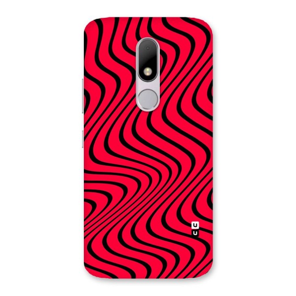 Waves Pattern Print Back Case for Moto M