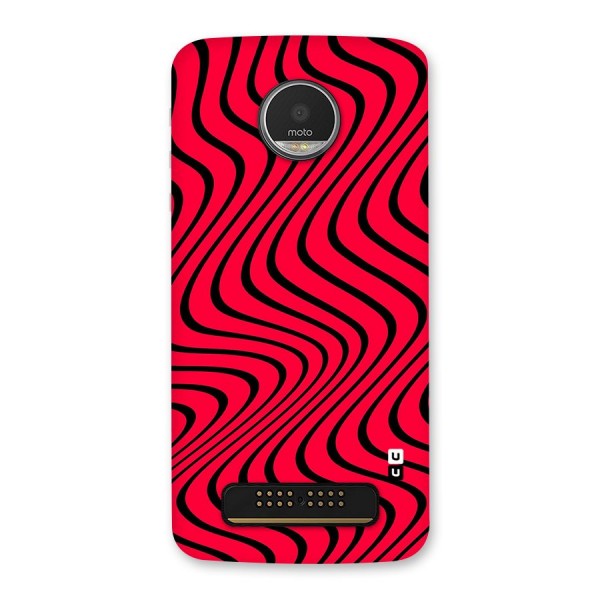 Waves Pattern Print Back Case for Moto Z Play