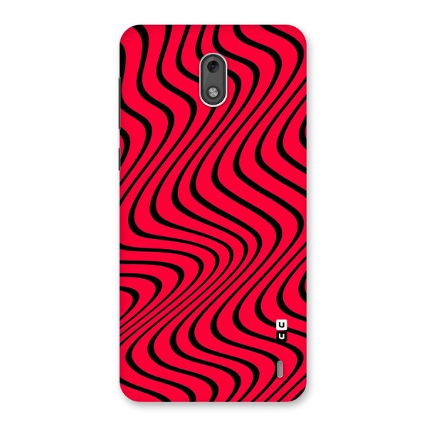 Waves Pattern Print Back Case for Nokia 2