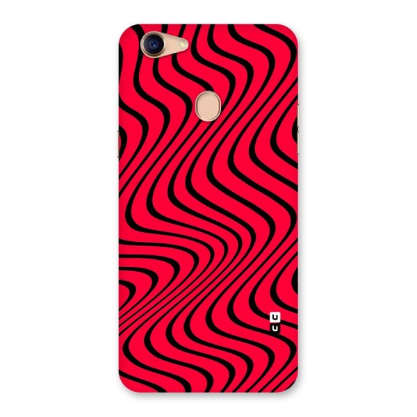 Waves Pattern Print Back Case for Oppo F5