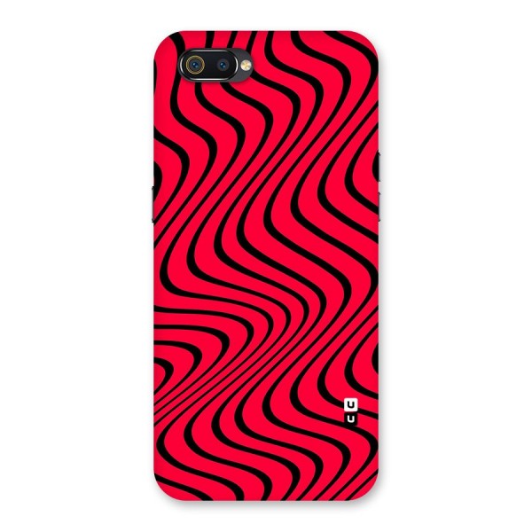 Waves Pattern Print Back Case for Realme C2