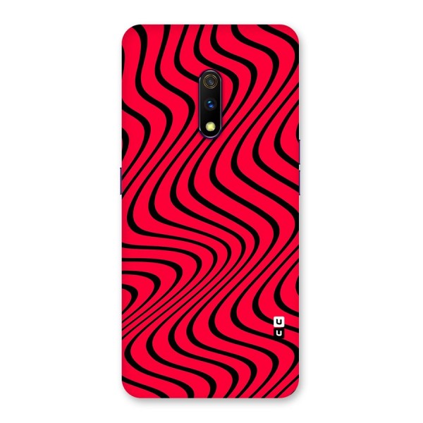 Waves Pattern Print Back Case for Realme X