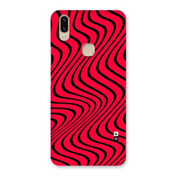 Waves Pattern Print Back Case for Vivo V9