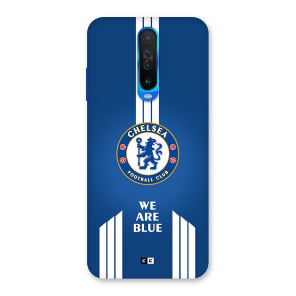 We Are Blue Back Case for Poco X2