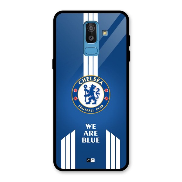 We Are Blue Glass Back Case for Galaxy J8