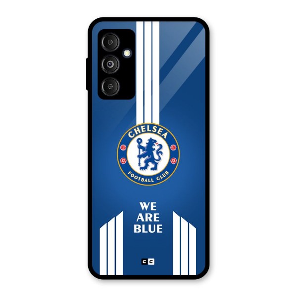 We Are Blue Glass Back Case for Galaxy M14 5G