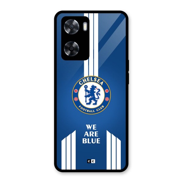 We Are Blue Glass Back Case for Oppo A57 2022