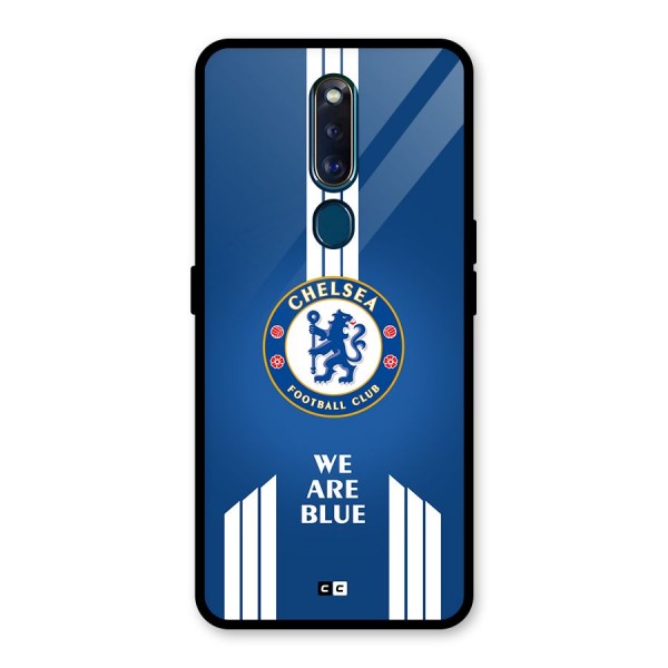 We Are Blue Glass Back Case for Oppo F11 Pro