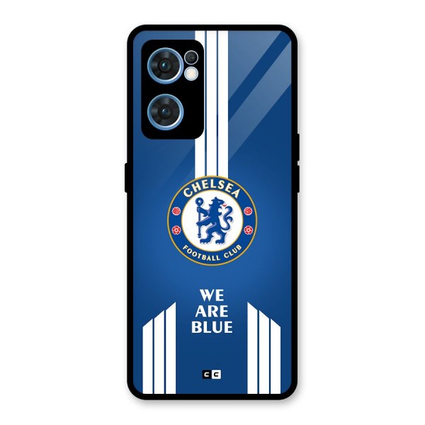 We Are Blue Glass Back Case for Oppo Reno7 5G