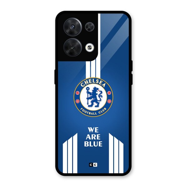 We Are Blue Glass Back Case for Oppo Reno8 5G