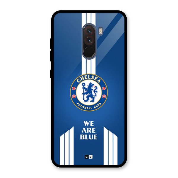 We Are Blue Glass Back Case for Poco F1