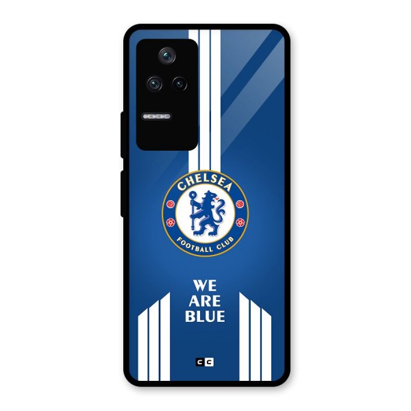 We Are Blue Glass Back Case for Poco F4 5G