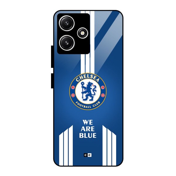 We Are Blue Glass Back Case for Poco M6 Pro