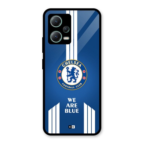 We Are Blue Glass Back Case for Poco X5