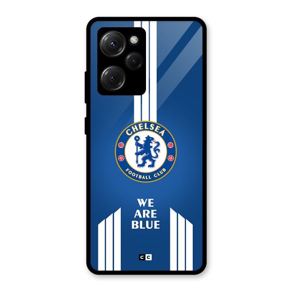 We Are Blue Glass Back Case for Poco X5 Pro