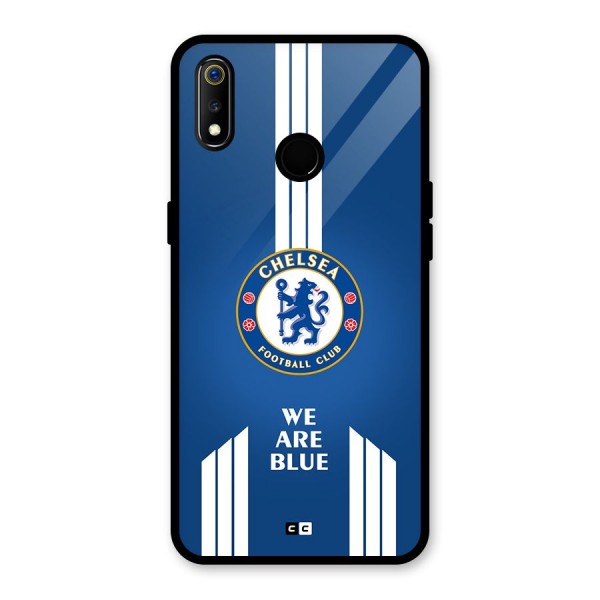 We Are Blue Glass Back Case for Realme 3