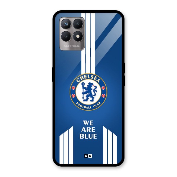 We Are Blue Glass Back Case for Realme 8i