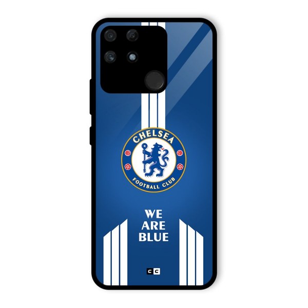 We Are Blue Glass Back Case for Realme Narzo 50A