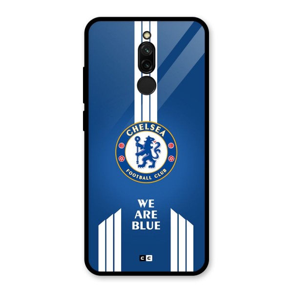 We Are Blue Glass Back Case for Redmi 8