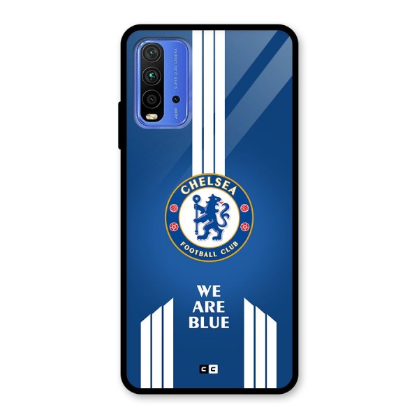 We Are Blue Glass Back Case for Redmi 9 Power