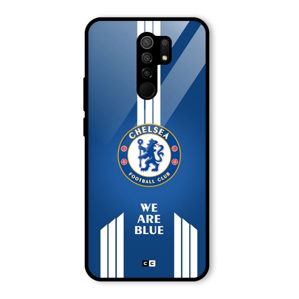 We Are Blue Glass Back Case for Redmi 9 Prime