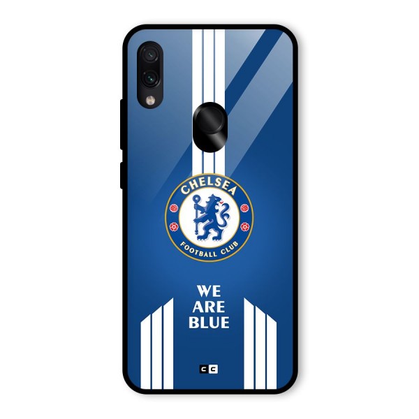 We Are Blue Glass Back Case for Redmi Note 7