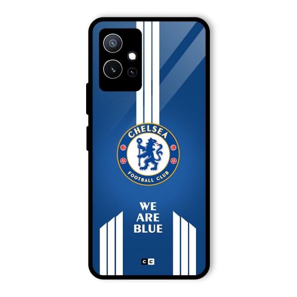 We Are Blue Glass Back Case for Vivo T1 5G