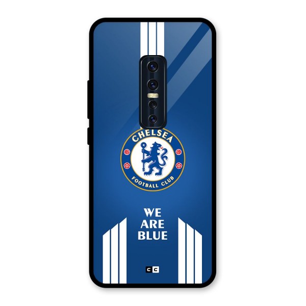 We Are Blue Glass Back Case for Vivo V17 Pro