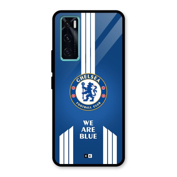 We Are Blue Glass Back Case for Vivo V20 SE