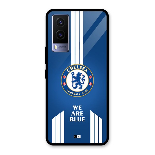 We Are Blue Glass Back Case for Vivo V21e 5G