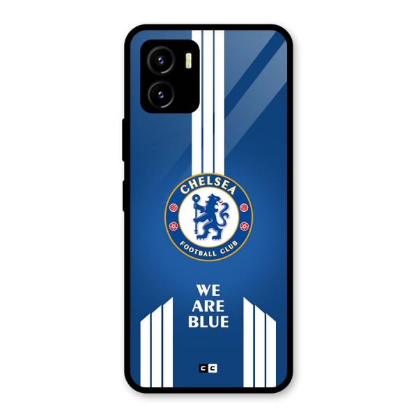 We Are Blue Glass Back Case for Vivo Y15s